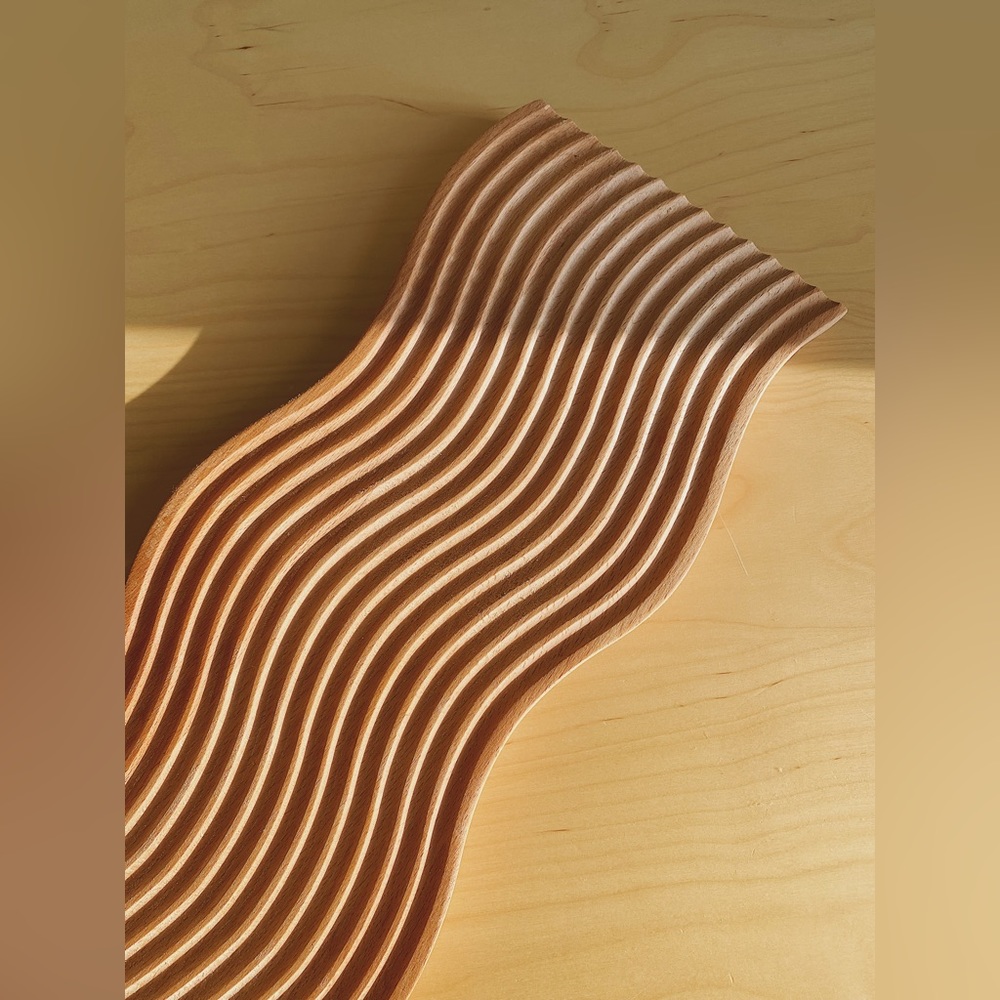 Abstract Wood Tray - Picture 3 of 5